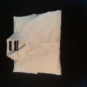 NWOT Mens formal white dress shirt button down long sleeve white shirt